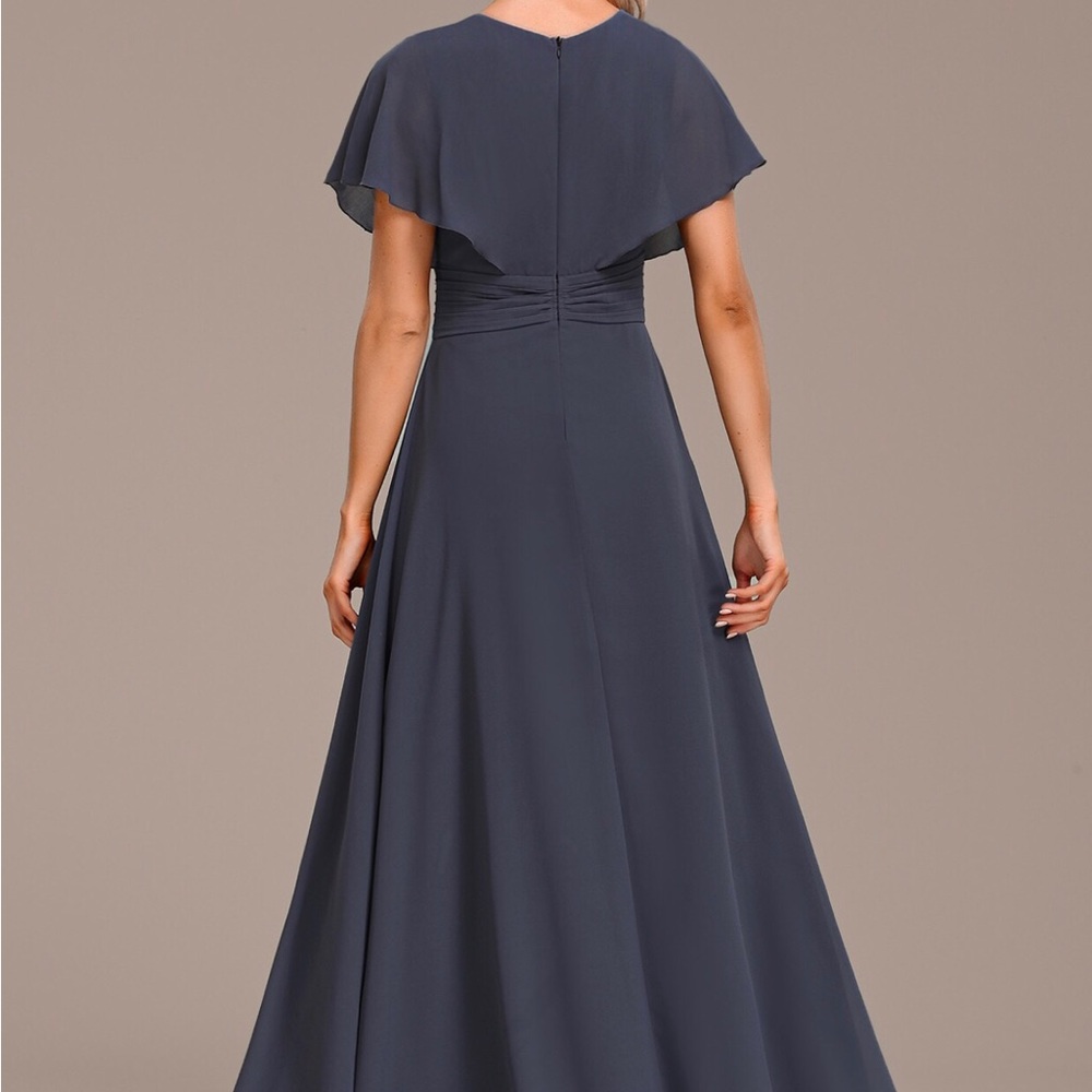 Slate Blue Evening Gown - Picture 3 of 7